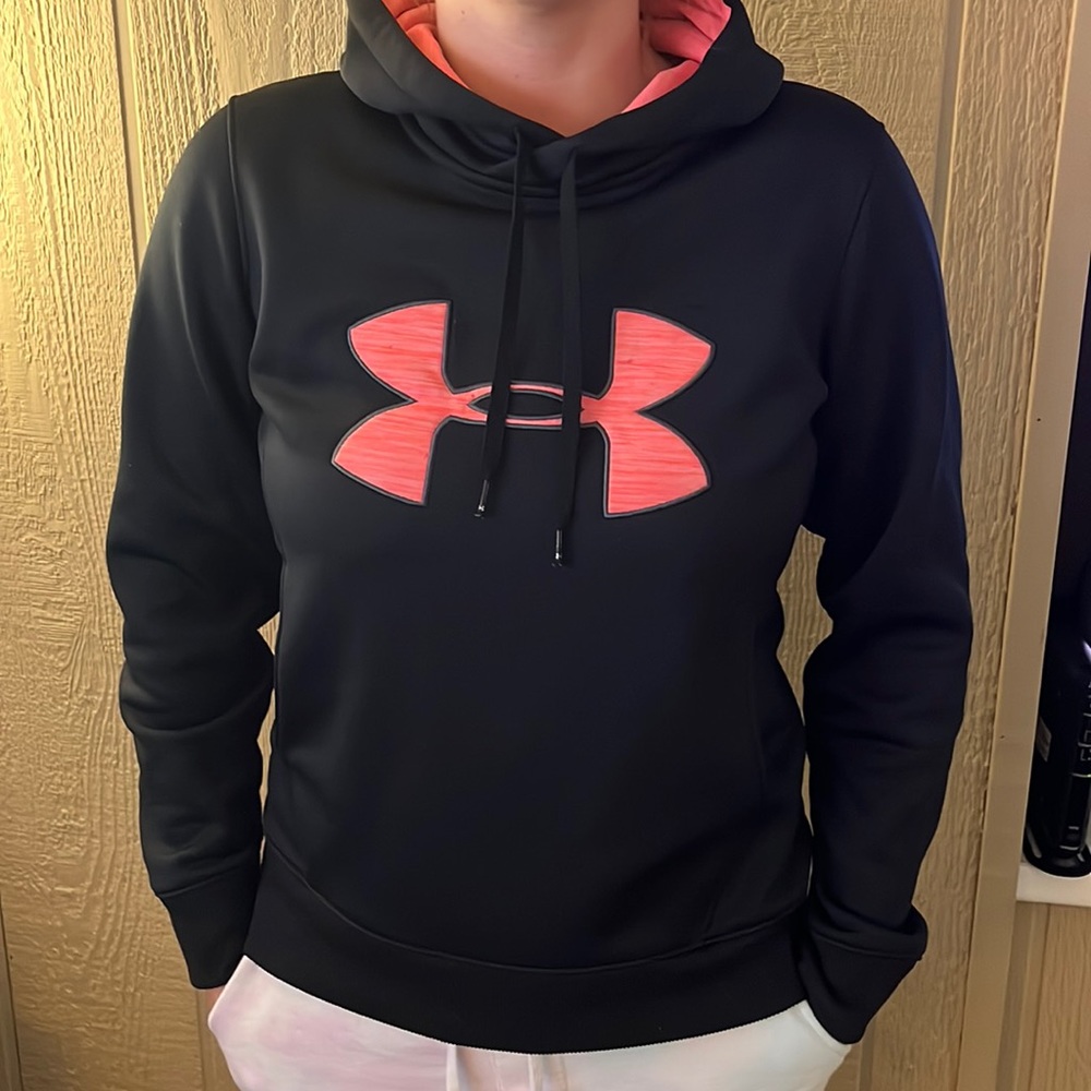 Under Armour Pink and Black Hoodie
